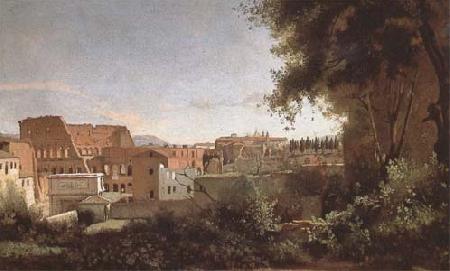 Jean Baptiste Camille  Corot View of the Colosseum from the Farnese Gardens (mk09) France oil painting art